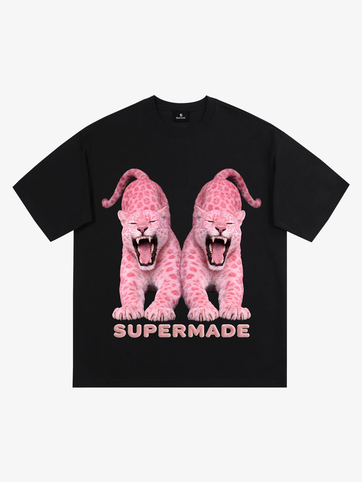 Vintage Pink Leopard Graphic T-Shirt 