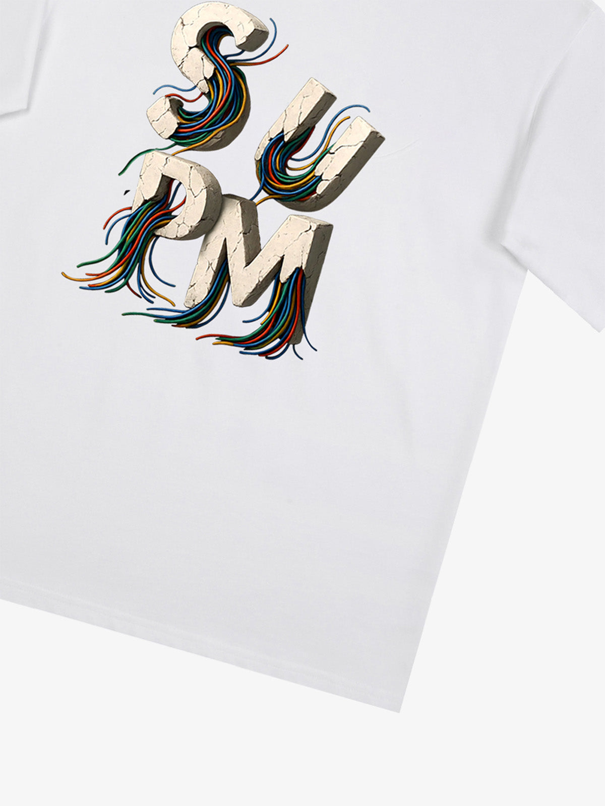 supm cable graphic T-shirt 