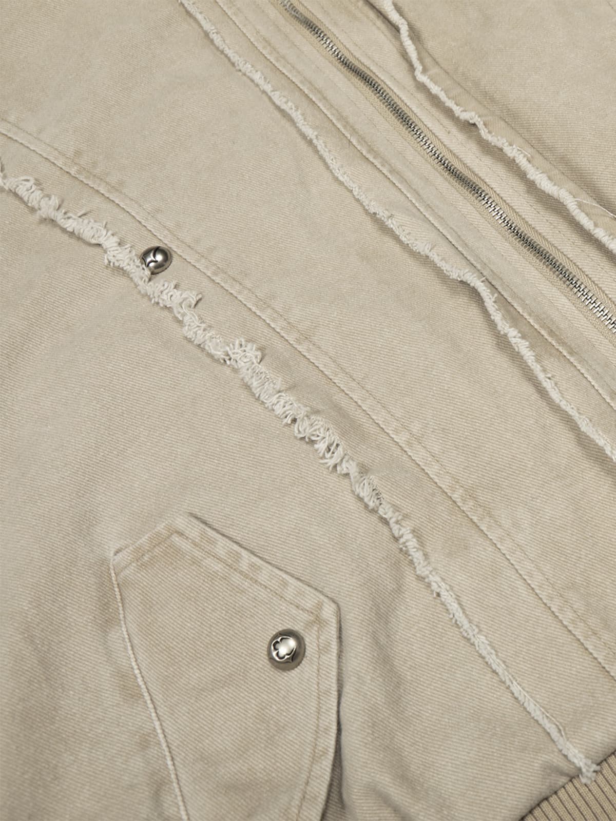Retro Washed Fleece-lined Hooded Work Jacket 