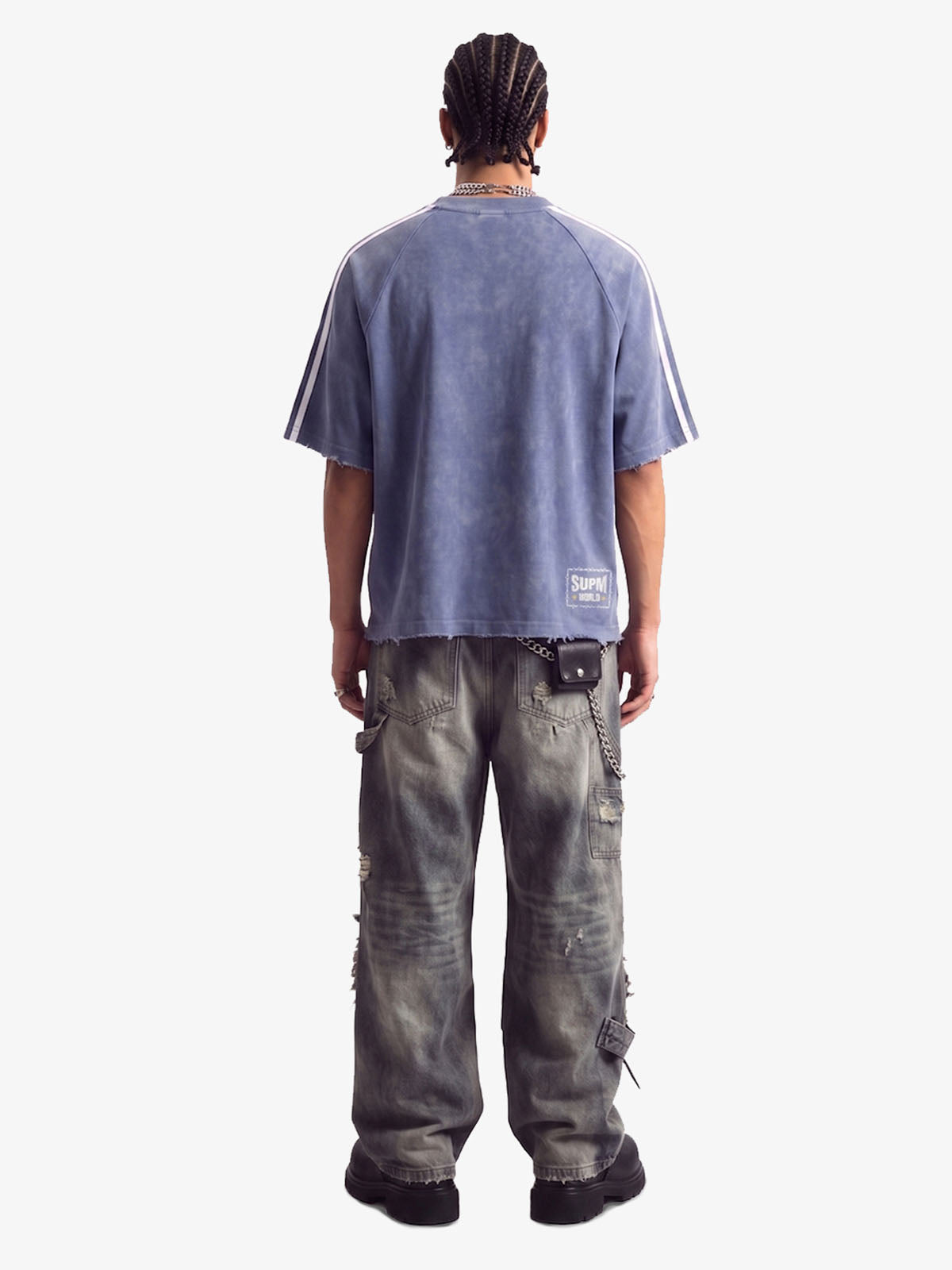 Vintage Washed Number 7 Badge Graphic T-Shirt 