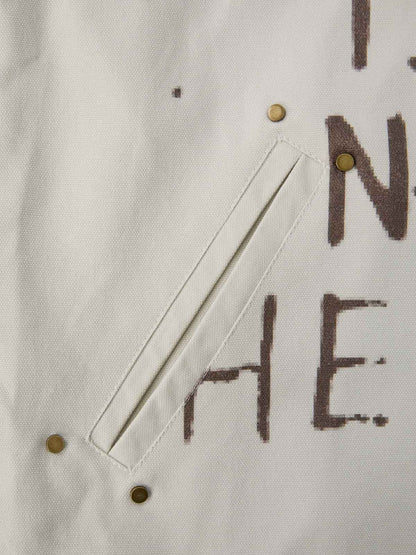 Supermade Retro Slogan Embroidered Canvas Set 