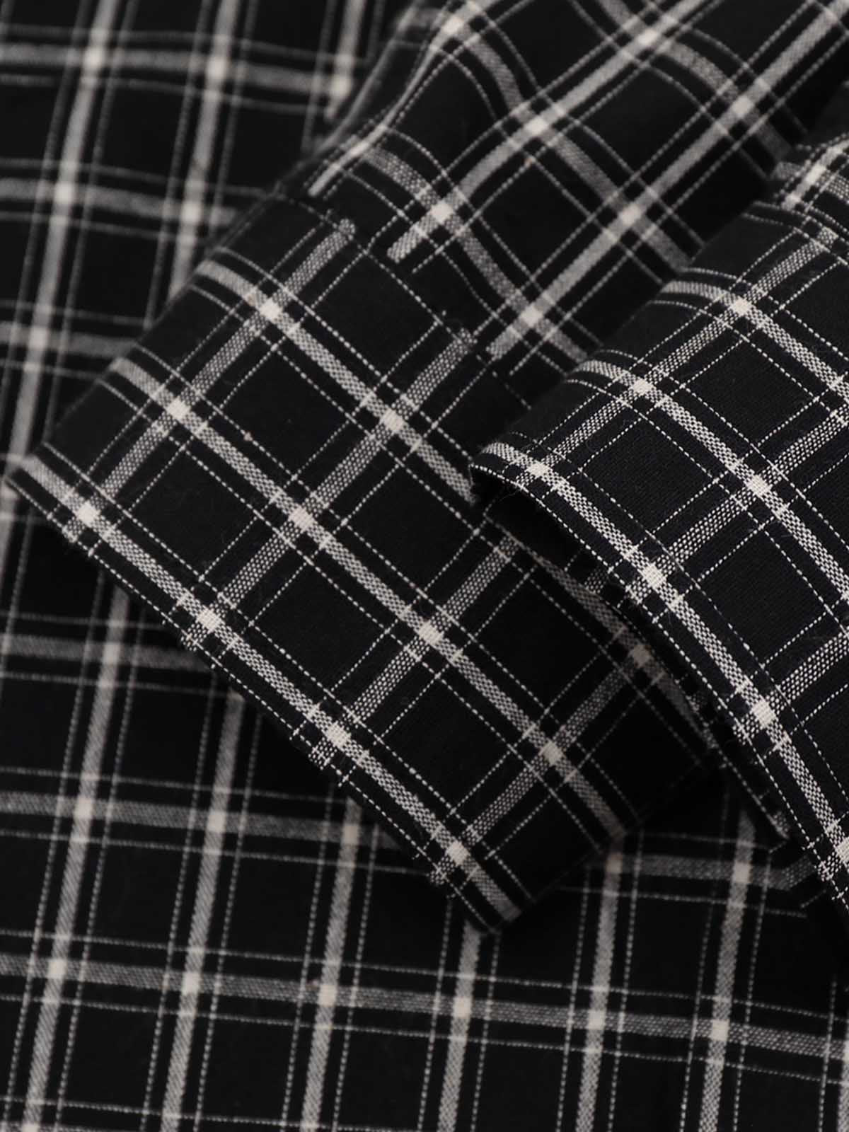 Star Applique Plaid Long Sleeve Shirt