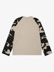 Camo Raglan Graphic Long-Sleeve Tee