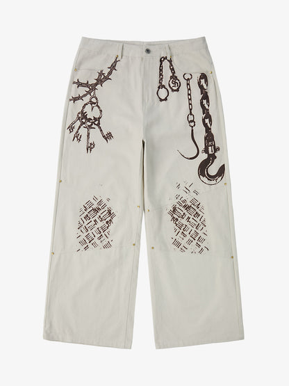 Supermade Retro Slogan Embroidered Canvas Set 