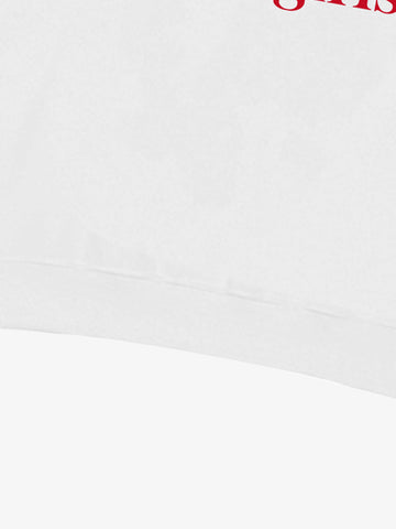 Thesupermade Street Contrast Design Letter Print Round Neck Sweatshirt 