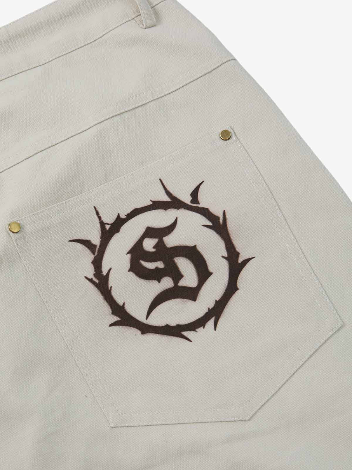 Supermade Retro Slogan Embroidered Canvas Set 