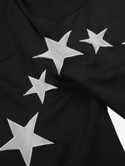 Flag Graphic Embroidered Sweatpants