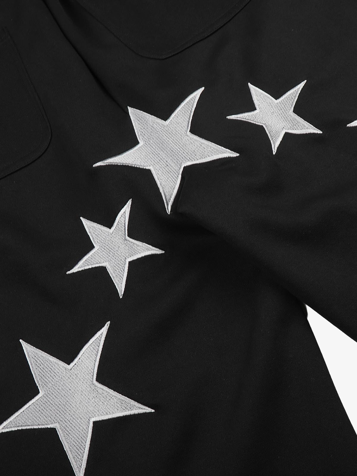 Flag Graphic Embroidered Sweatpants
