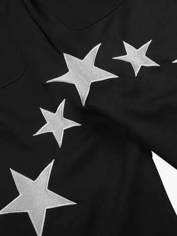 Flag Graphic Embroidered Sweatpants