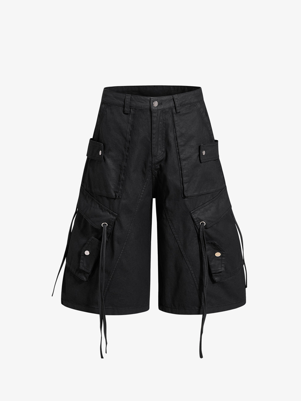 High-Waisted Cargo Shorts
