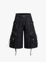 Pantalones cortos de carga de cintura alta
