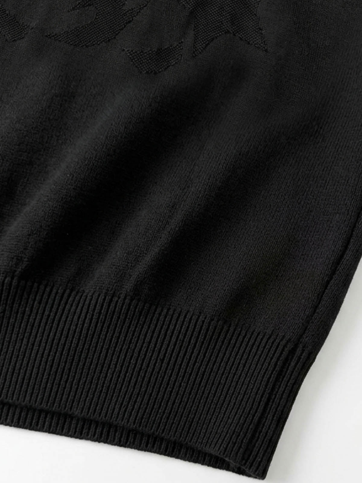 Oversized Graphic Knit Sweater
