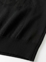 Oversized Graphic Knit Sweater