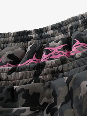 Y2K Camo Pink Print Barrel Sweatpants 
