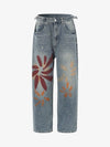 Graffiti Paint-Splatter Jeans
