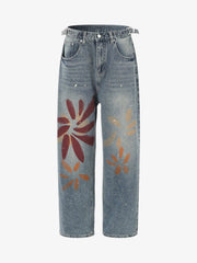 Graffiti Paint-Splatter Jeans