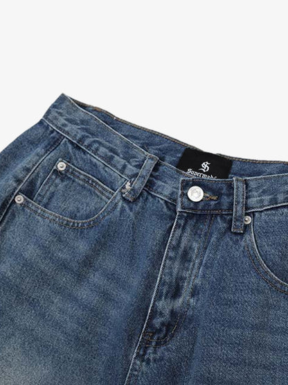 Denim Wide Leg Bermuda Shorts High Waist Relaxed Fit Summer Casual Women's Jeans Shorts 