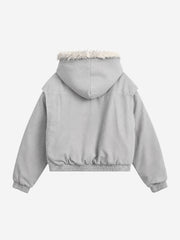Hooded Padded Bomber Coat