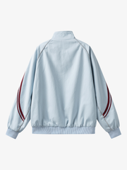 Contrast Stripe Embroidered Track Jacket