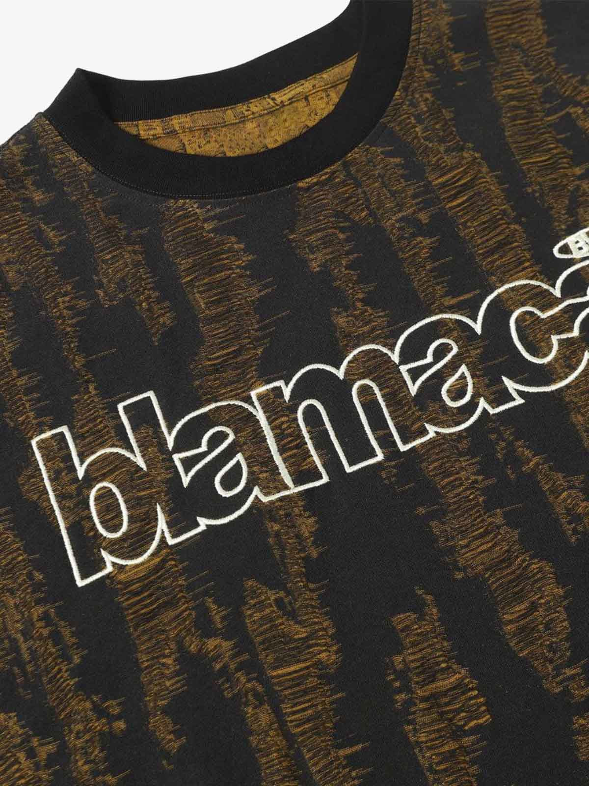 Distressed Letter Embroidered Short-sleeved T-shirt 