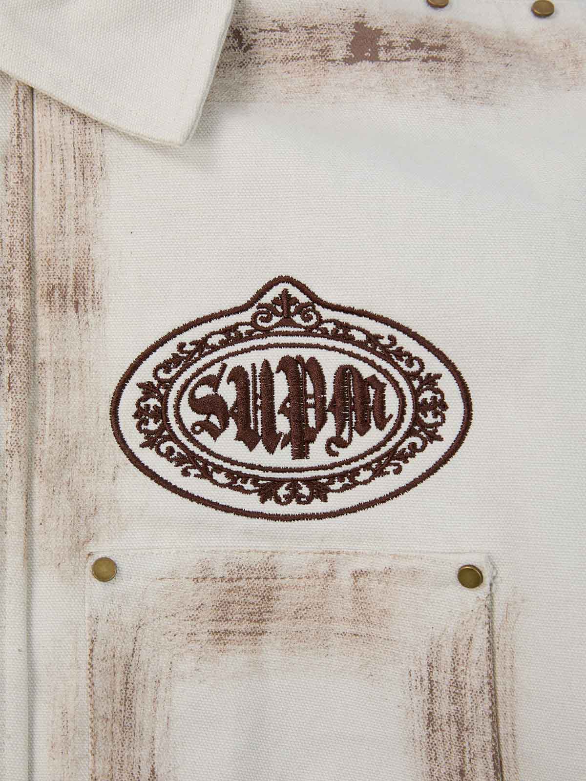 Supermade Logo Gothic Letter Print Set - 2592 