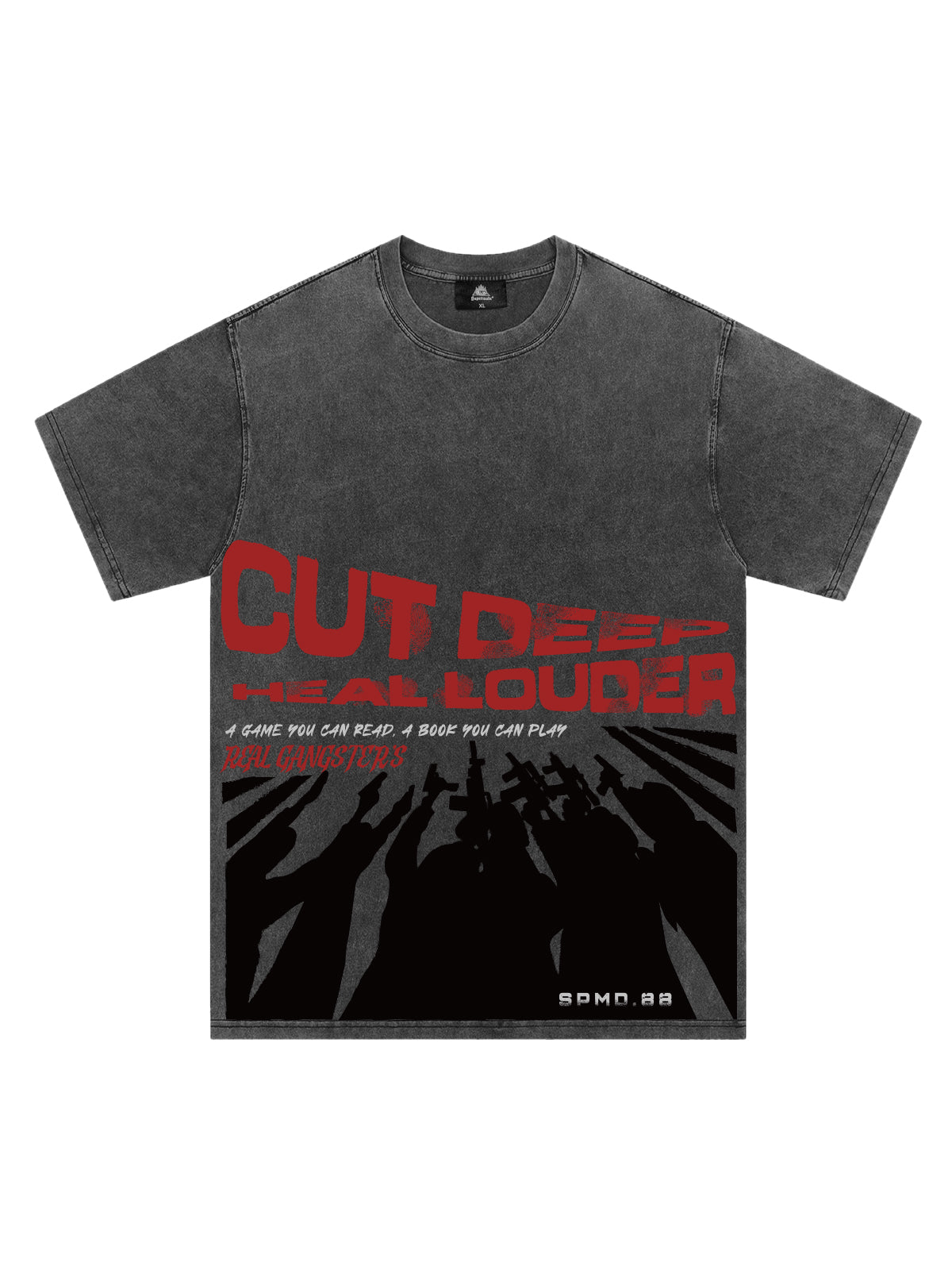 Original Cut Deep Graphic Print T-Shirt