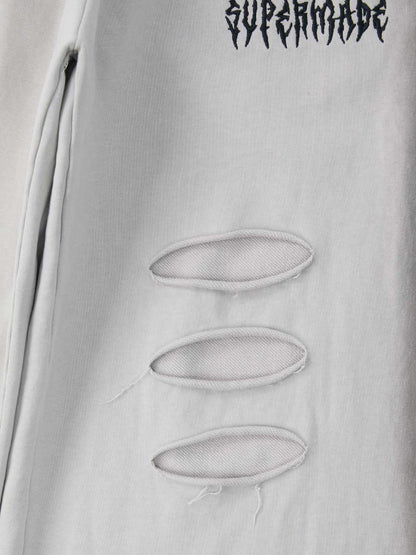 Supermade Distressed Embroidered Tie Dye Set 