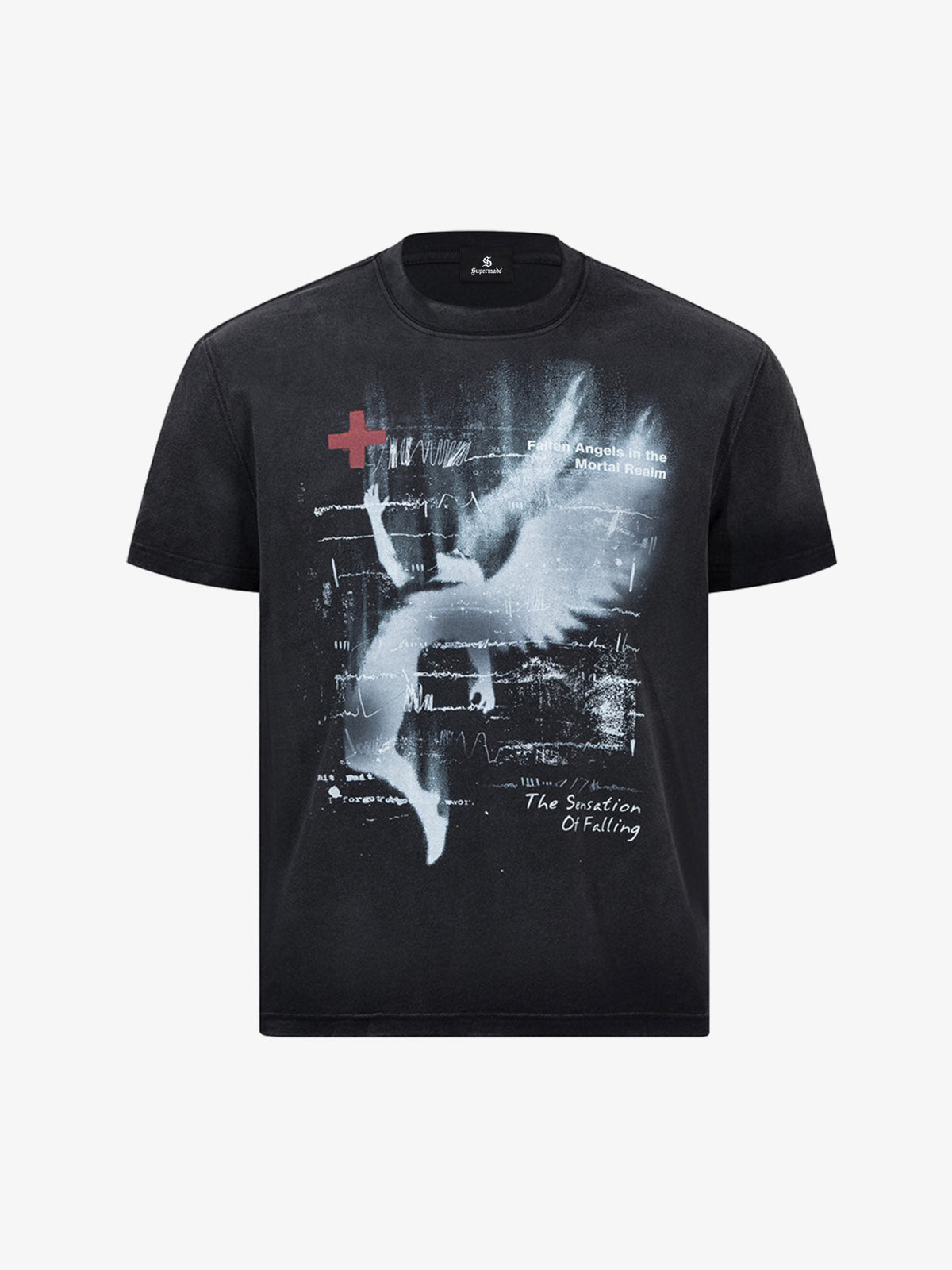 Angel Wings Graphic Tie-Dye Tee