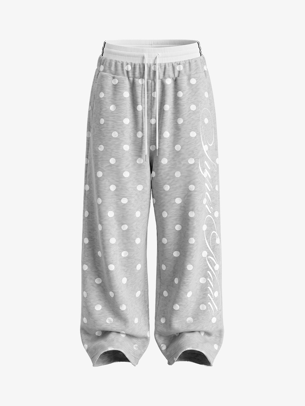 Double Waist Polka Dot Pants