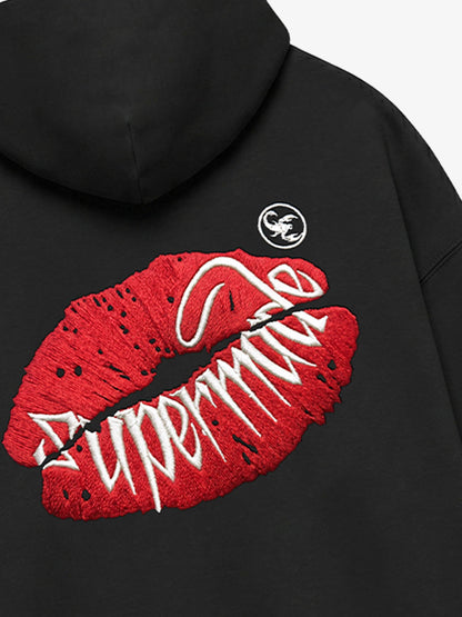 Fleece-Lined Oversized Sweatshirt