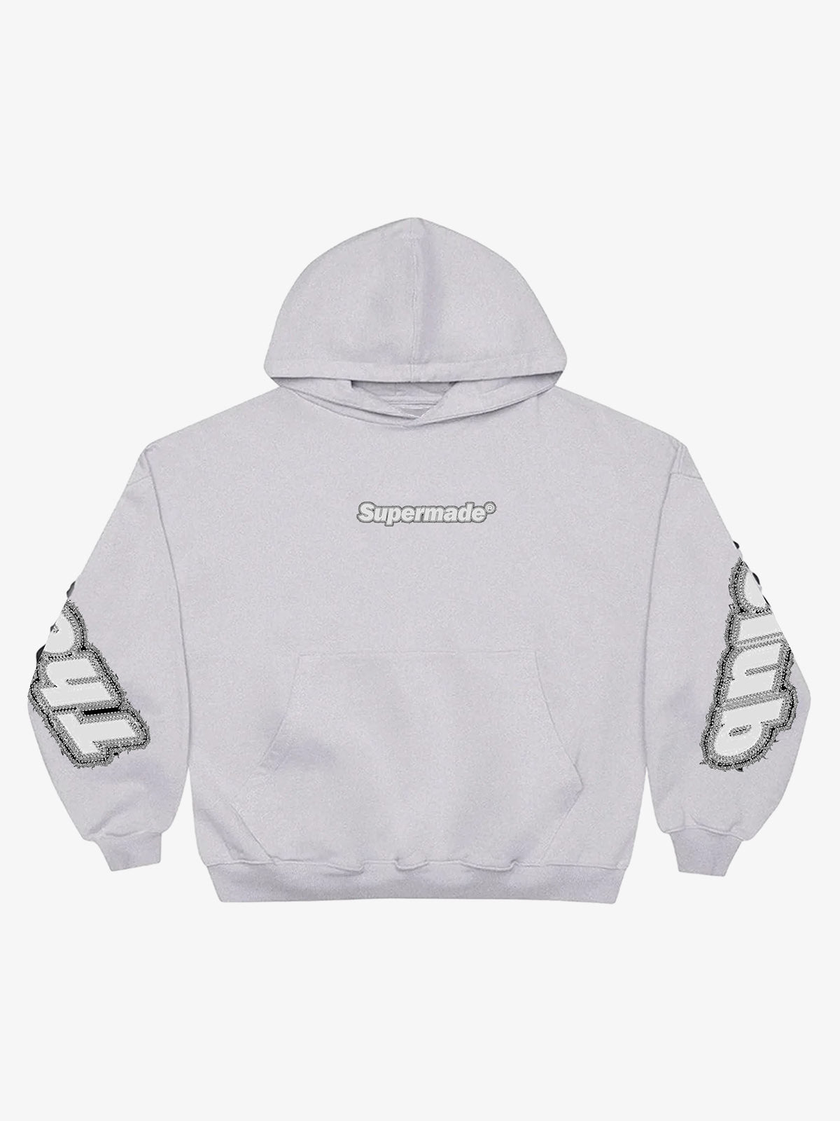 Back Appliqué Embroidered Hoodie