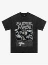 Street Graffiti Style Retro Character Collage T-Shirt 