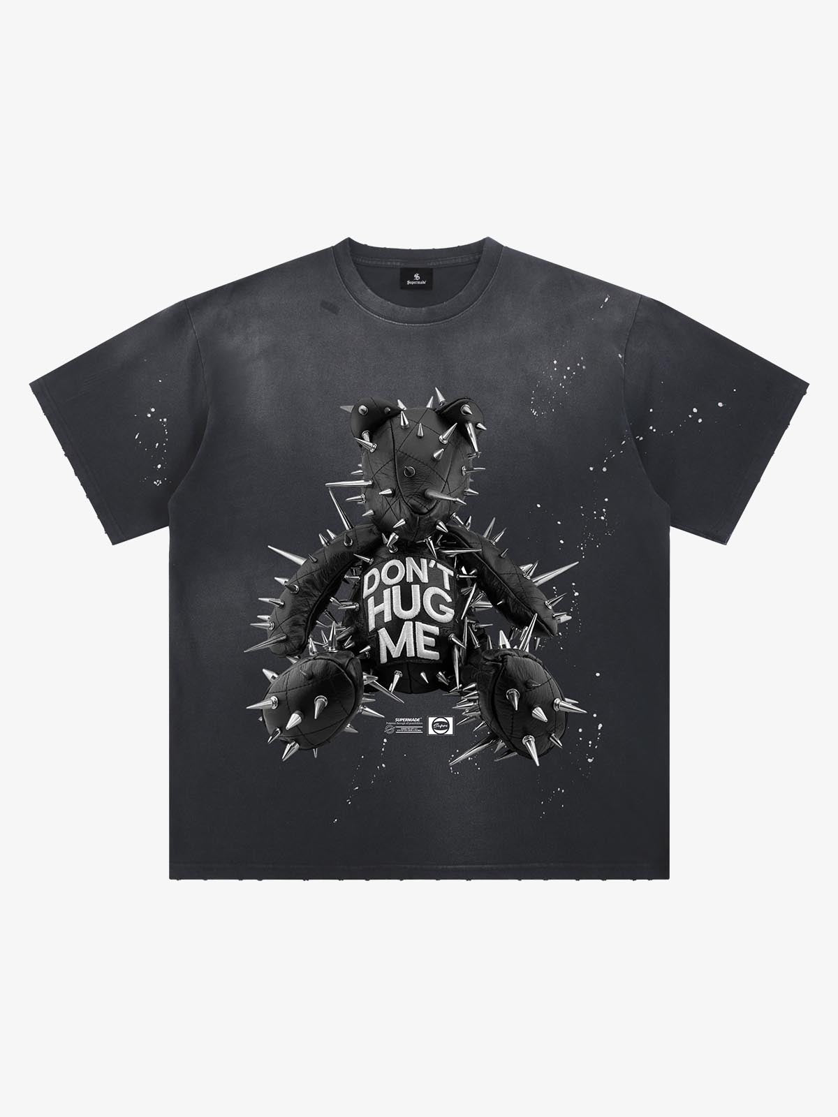 Spiked Bear Graphic T-Shirt 