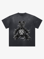 Spiked Bear Graphic T-Shirt 