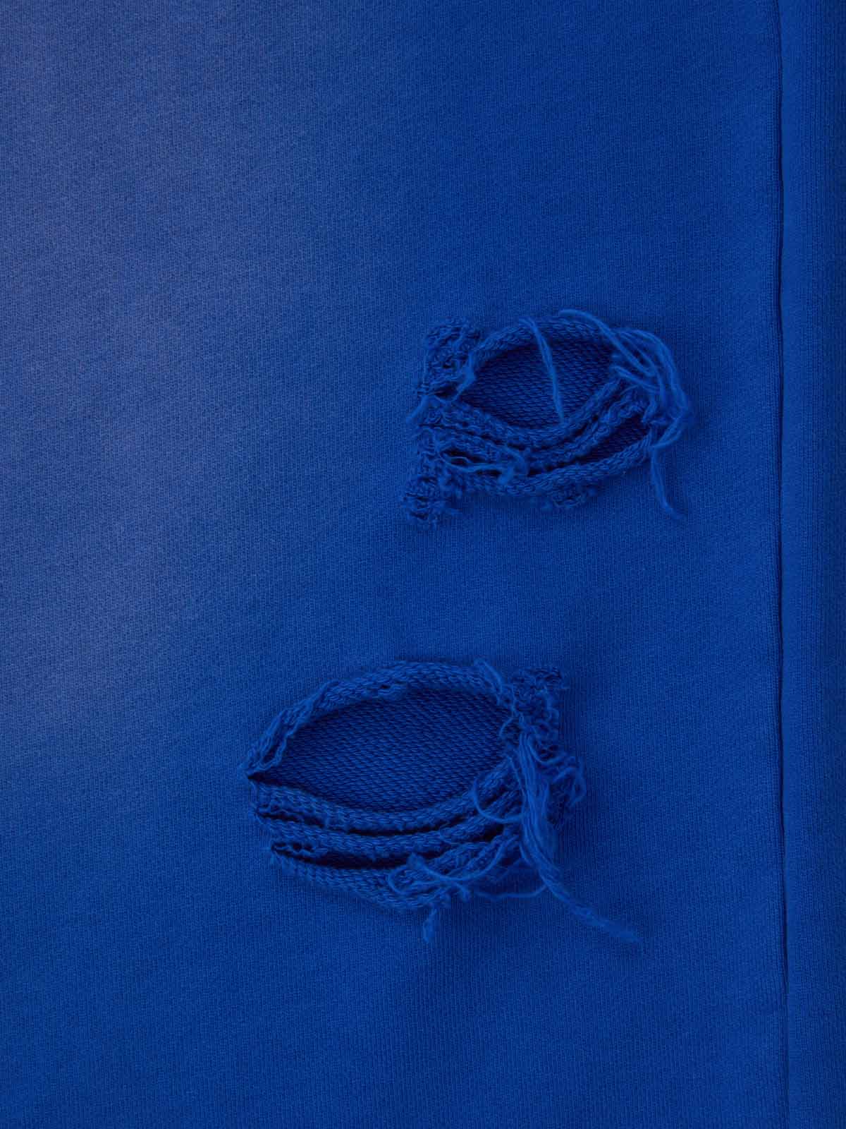 Supermade Vintage Distressed Print Patchwork Sweatshirt Set 