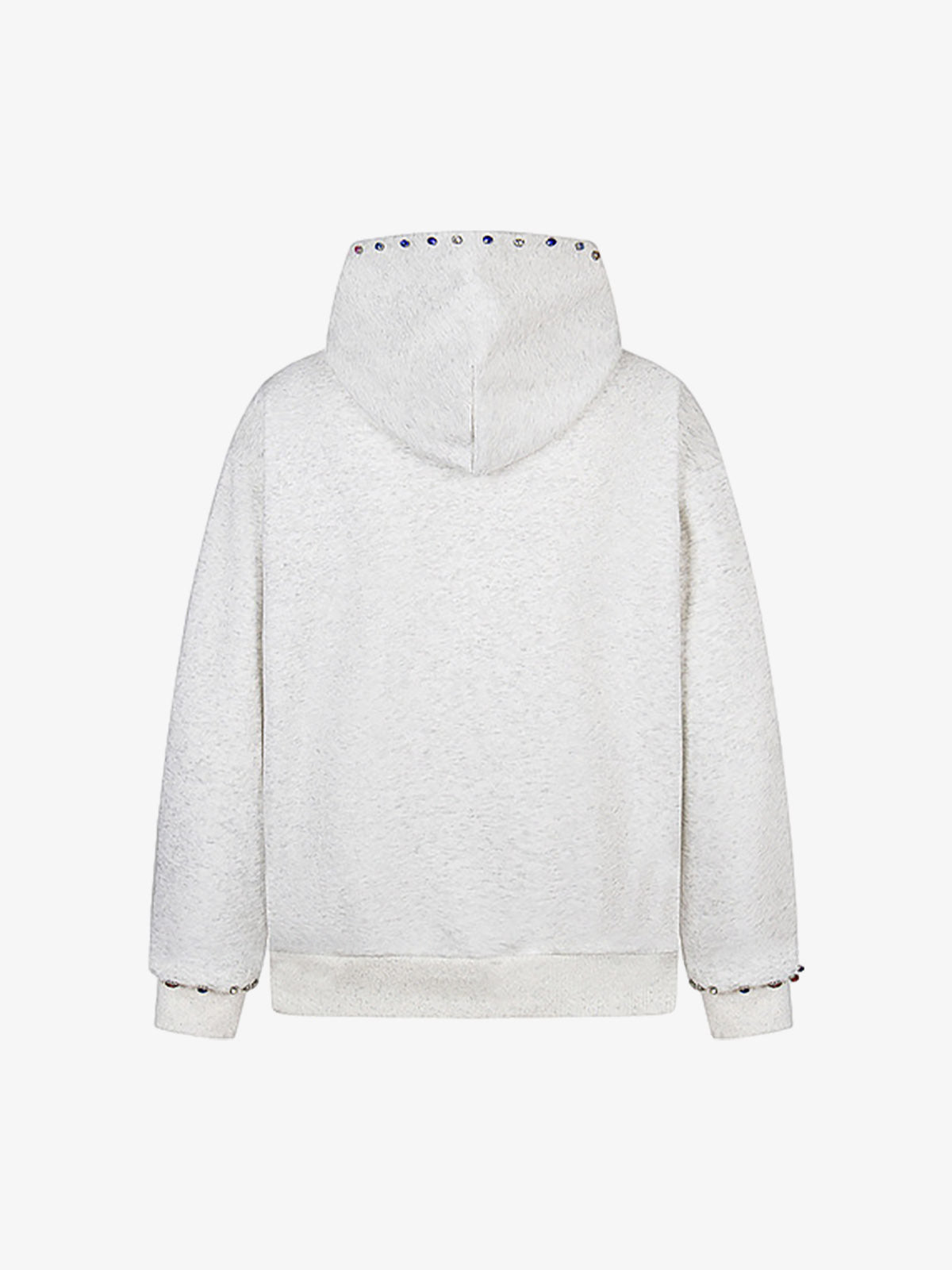 Stylish Black Hoodie with Colorful Studs for Casual Wear 