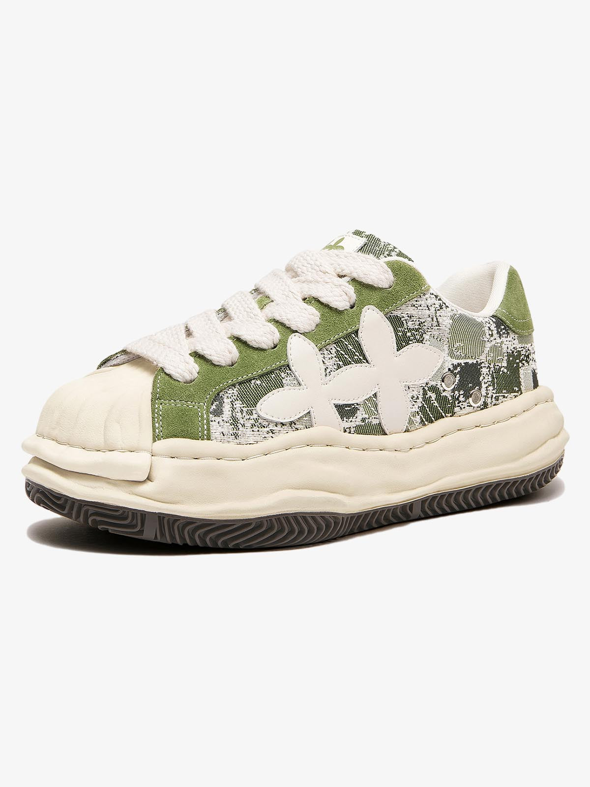 Deconstructed Melting Clover Sneakers