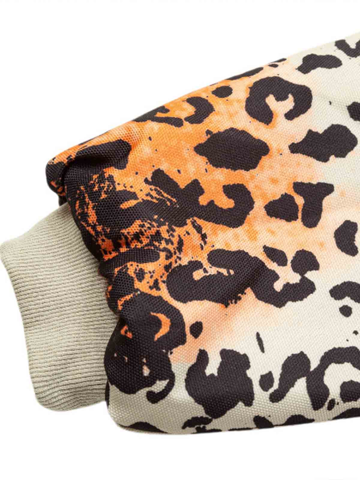 Leopard Embroidered Padded Hooded Jacket