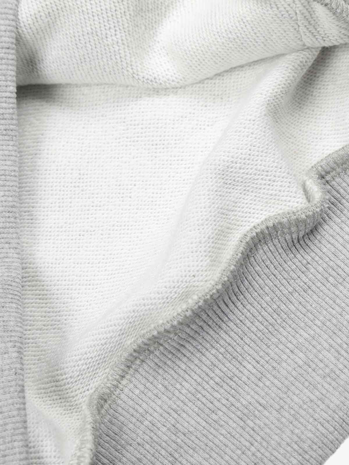 Floral Line Art Studded Pocket Hoodie