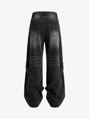 Embroidered Full-Length Jeans