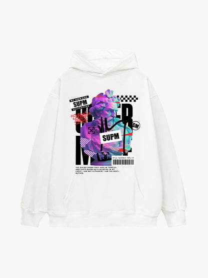 Thesupermade Cyber Classical Greek Statue Hooded Sweatshirt 