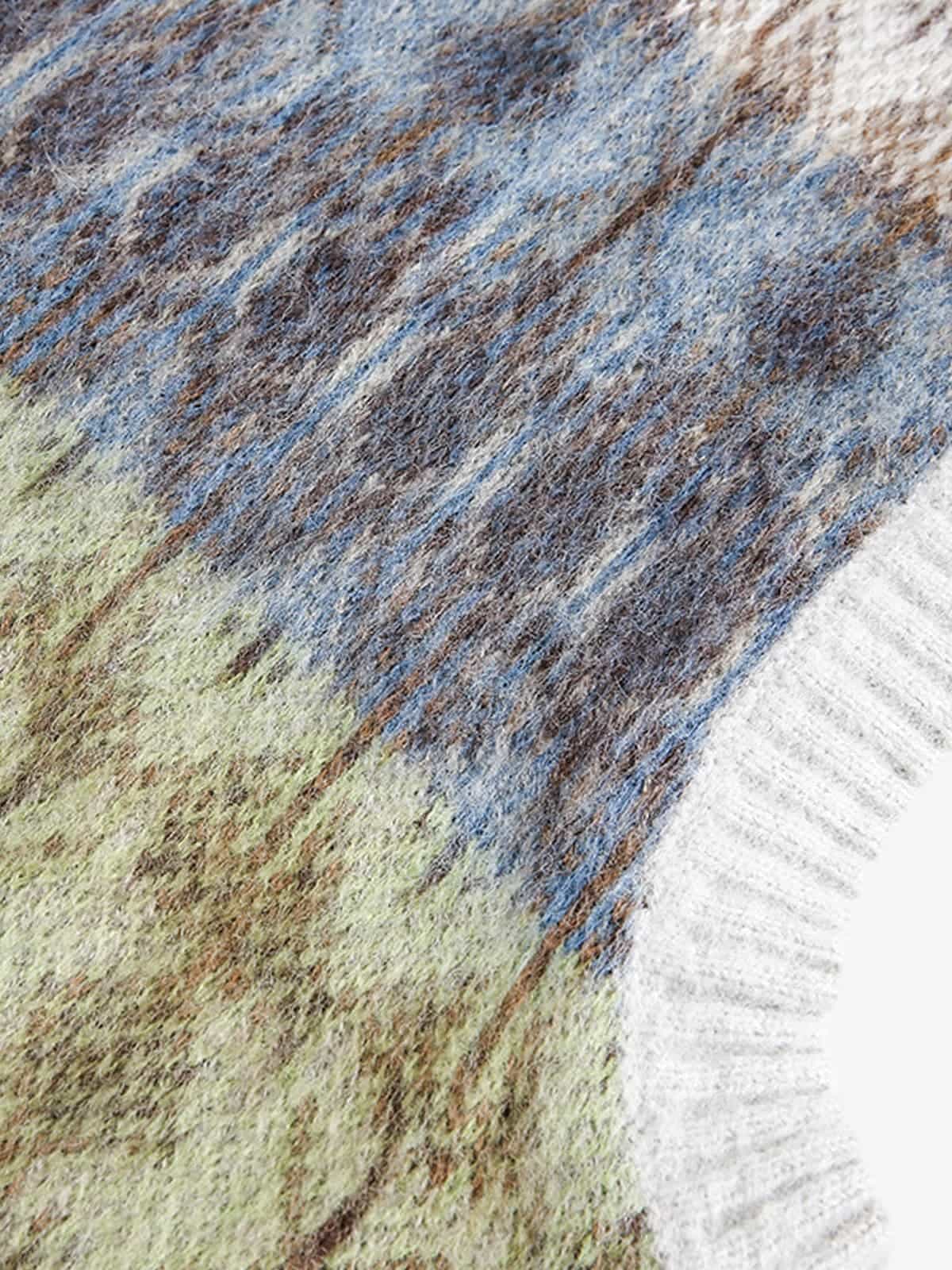 Colorful Knit Vest with Geometric Patterns for Women 