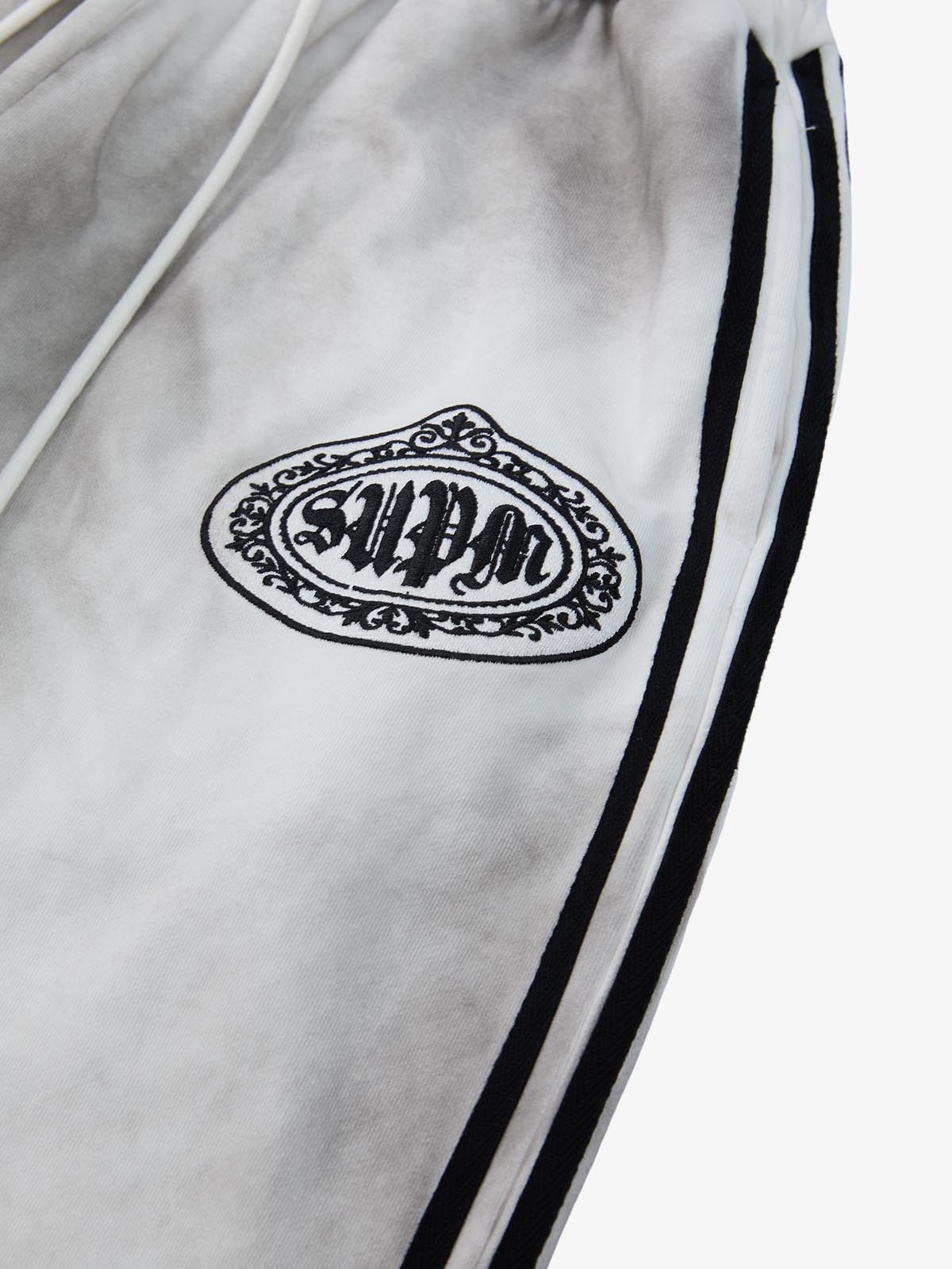Supermade Vintage Distressed NO.3 Stand Collar Tracksuit 