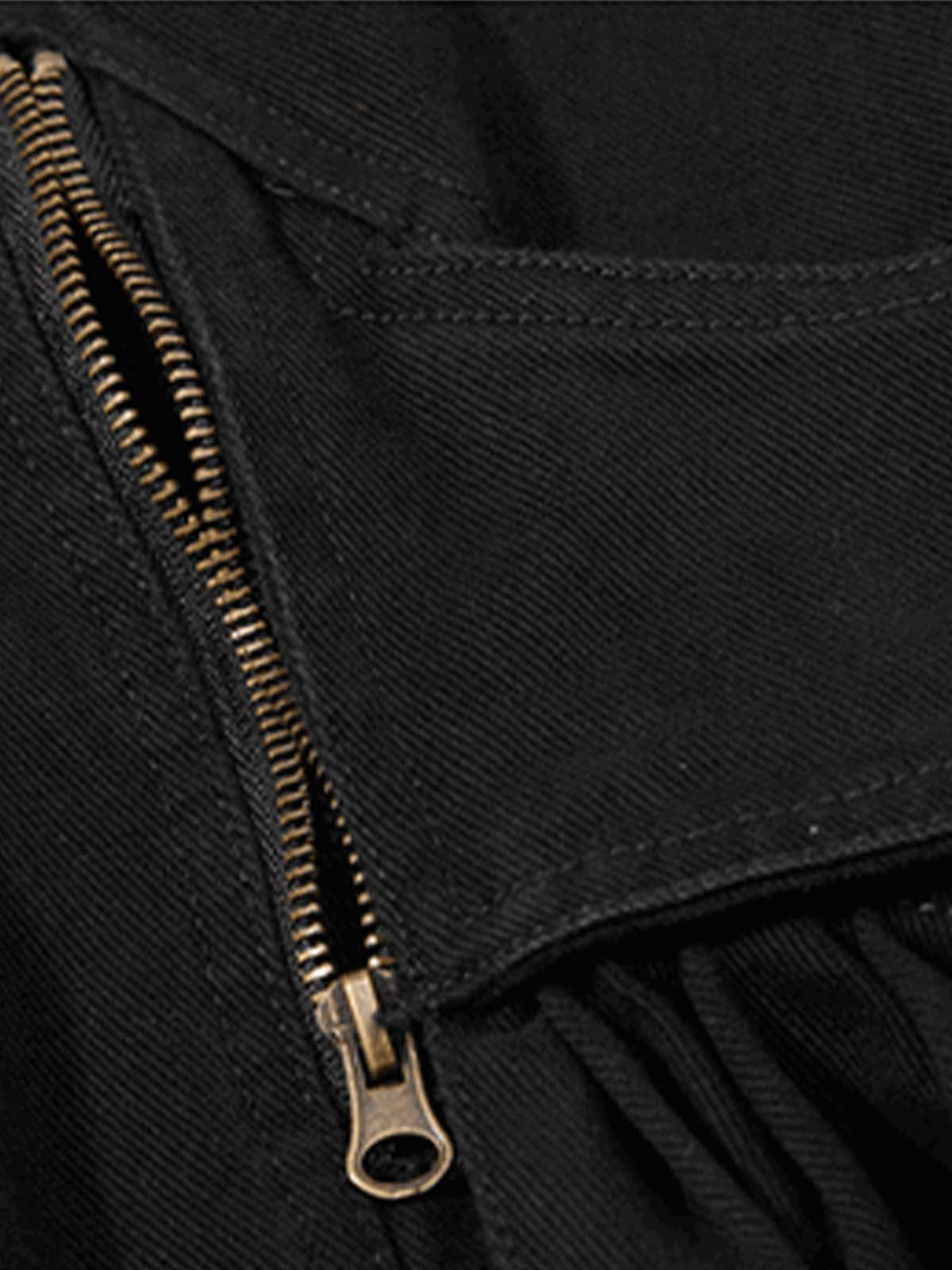 Logo Embroidered Multi-Pocket Flared Pants