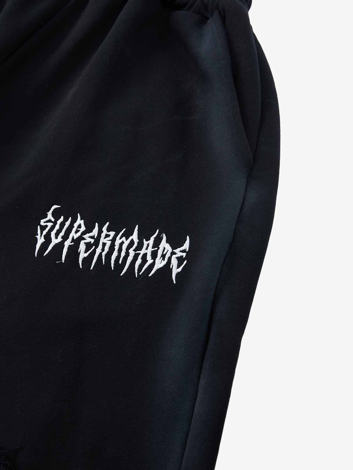 Supermade Distressed Embroidered Tie Dye Set 