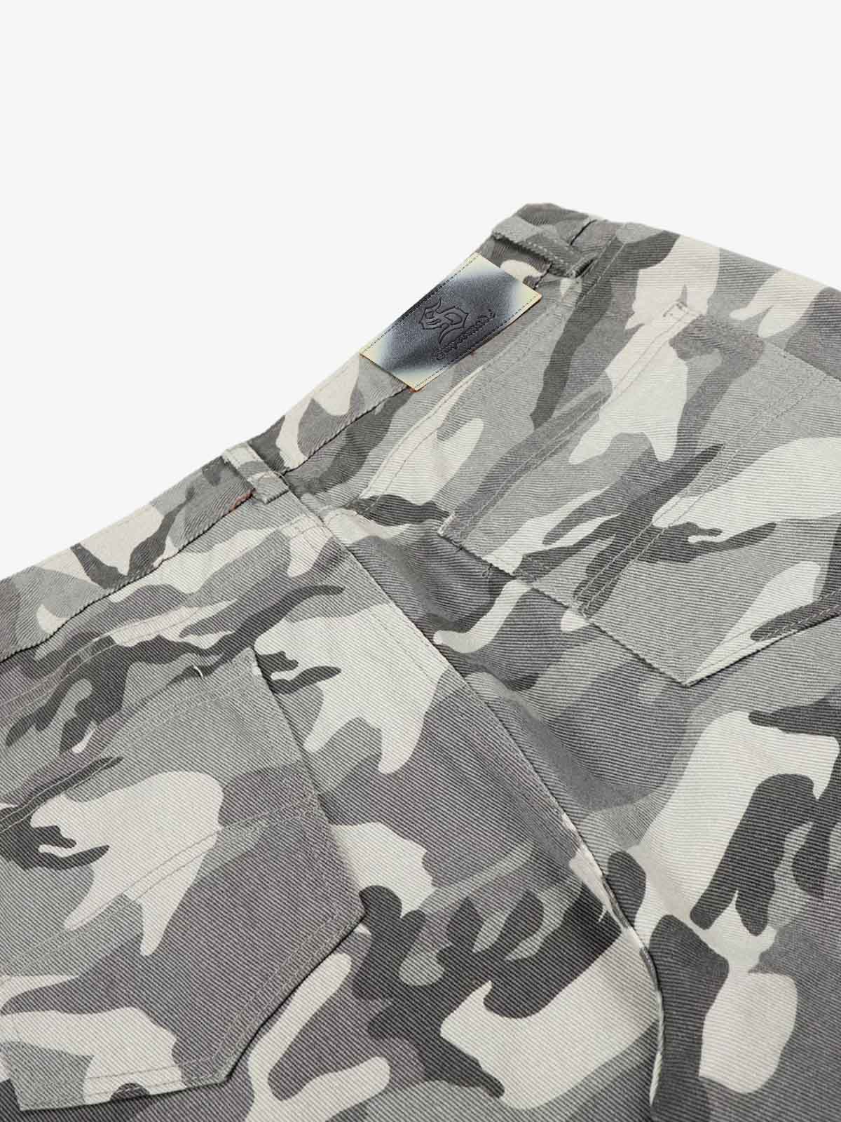 Street Camo Multi-Pocket Cargo Baggy Pants 