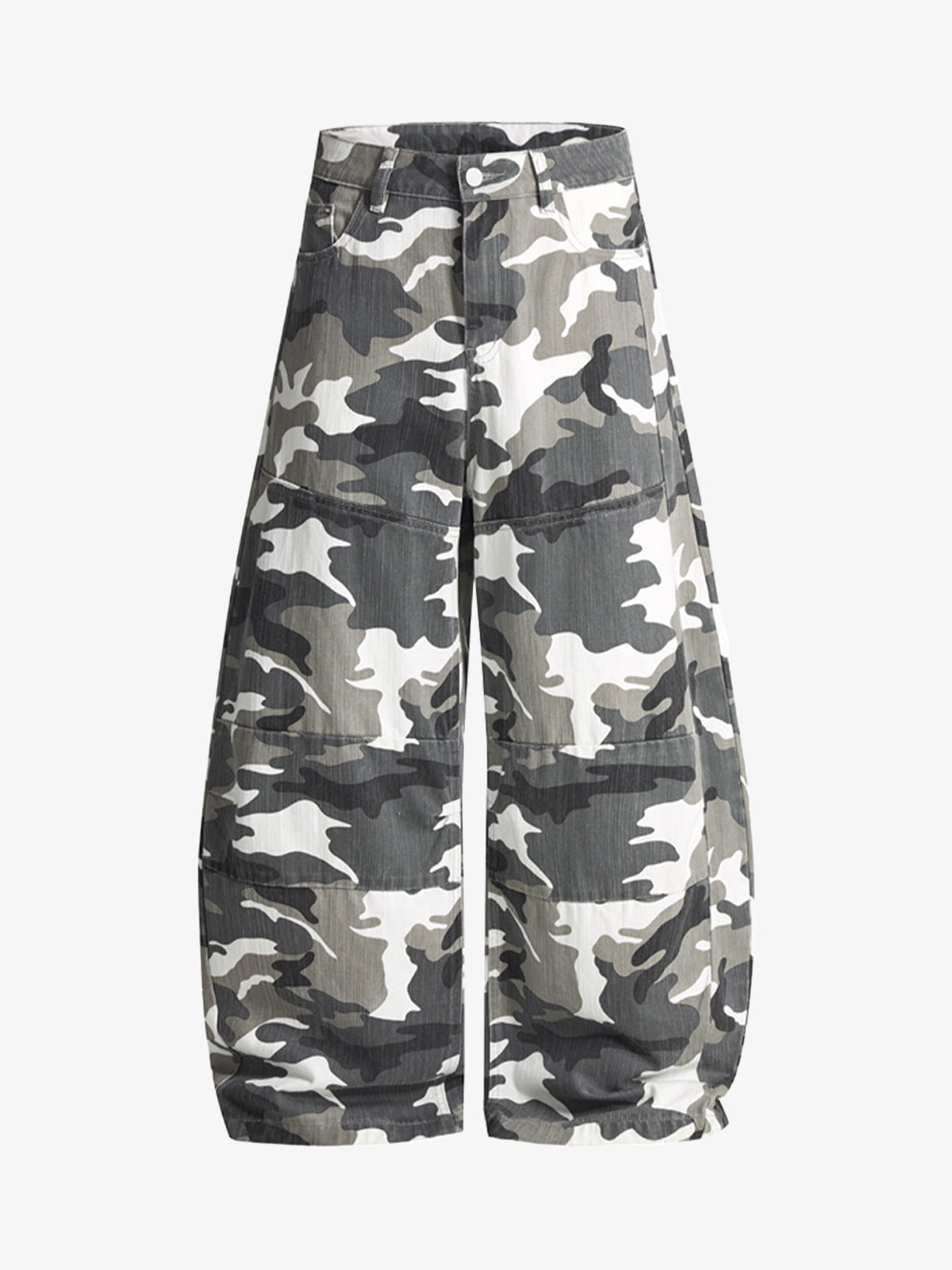 Camouflage Wide-Leg Trousers for Casual and Outdoor Adventures 
