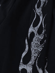 Dark Street Letter Flame Sweatpants 