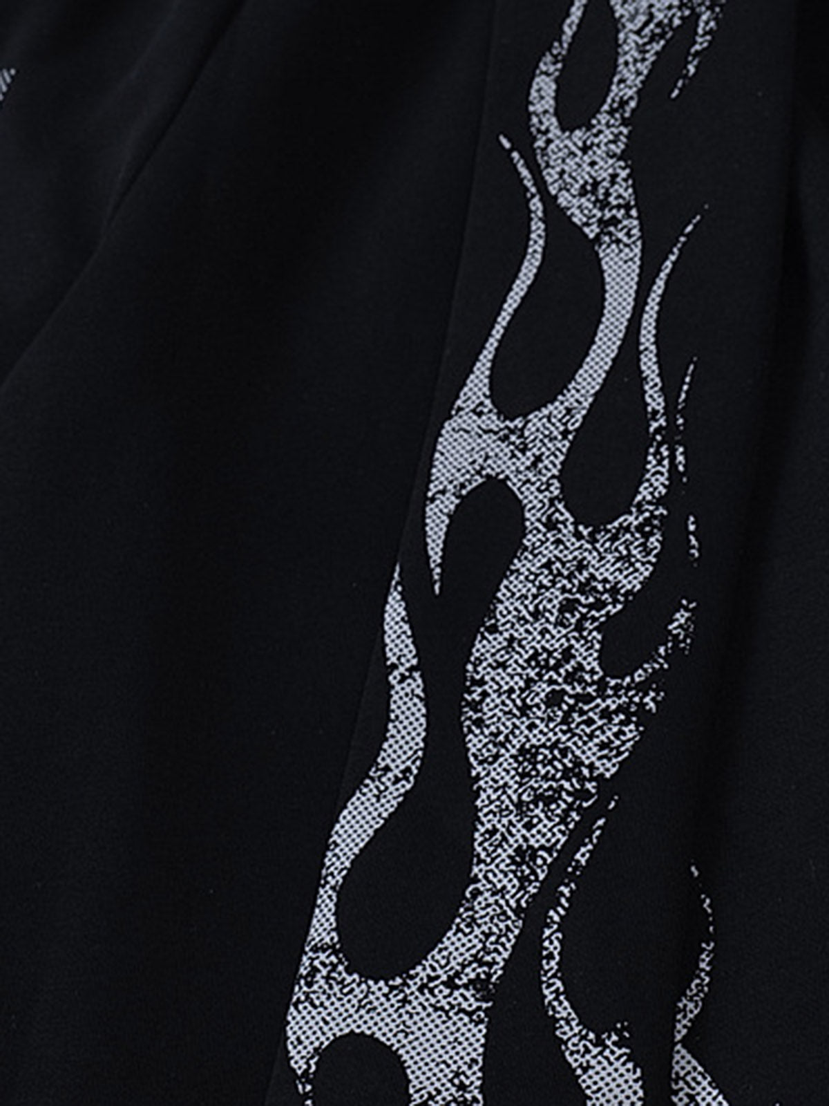 Thesupermade Dark Street Letter Flame Casual Sweatpants 