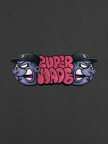 Supermade Graffiti Head Stylish Graphic T-Shirt 